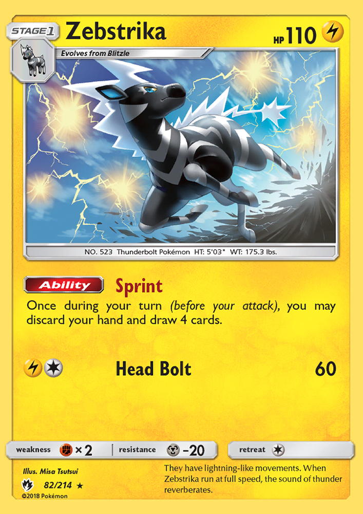 Zebstrika - Pokémon TCG Card