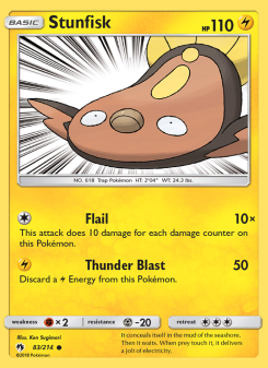 Stunfisk - pokemon TCG Card