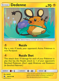 Dedenne - pokemon TCG Card