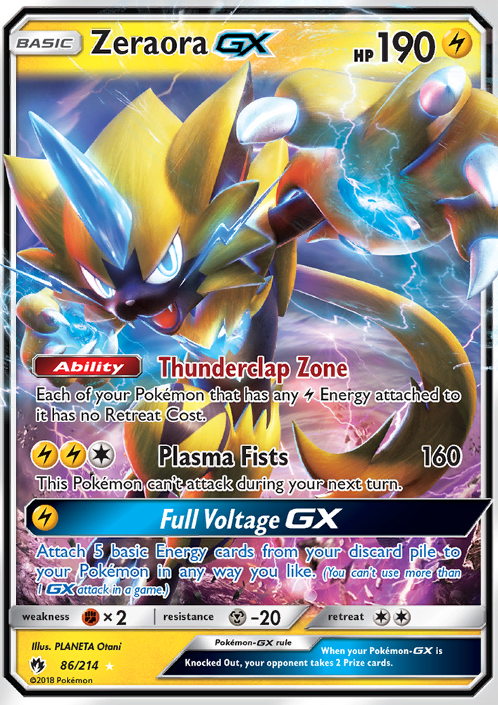 Zeraora GX - Pokémon TCG Card