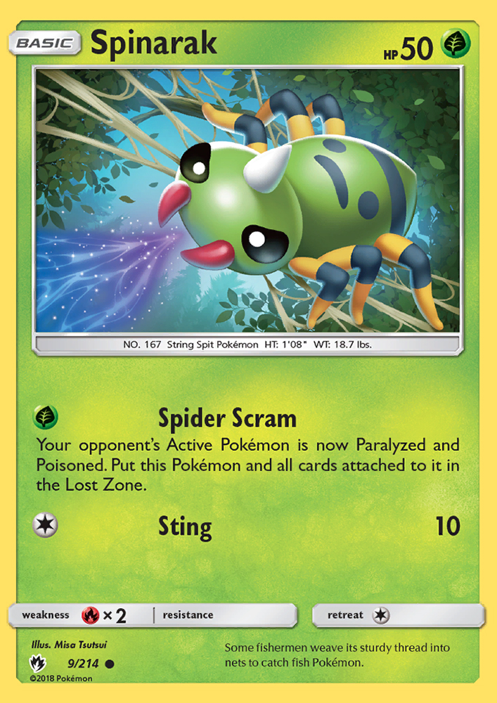 Spinarak - Pokémon TCG Card