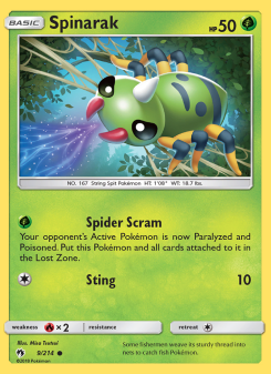 Spinarak - pokemon TCG Card