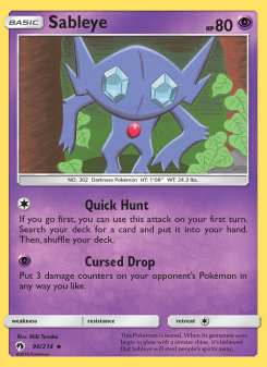 Sableye - pokemon TCG Card