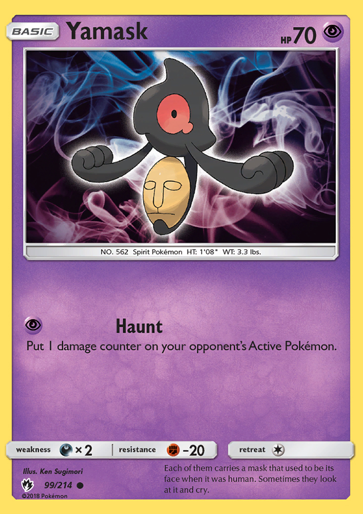 Yamask - Pokémon TCG Card