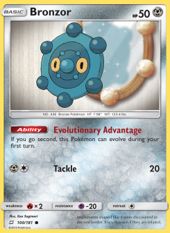 Bronzor - pokemon TCG Card