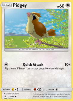 Pidgey - pokemon TCG Card