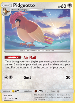 Pidgeotto - pokemon TCG Card