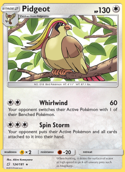 Pidgeot - pokemon TCG Card