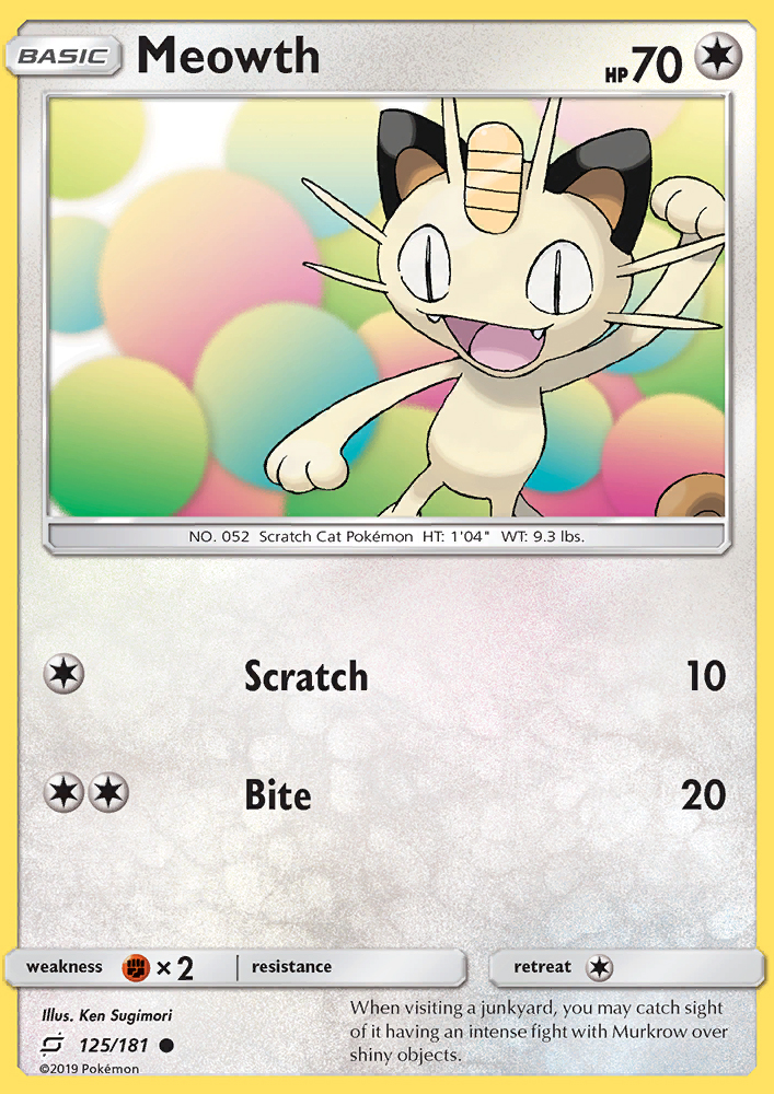 Meowth - Pokémon TCG Card