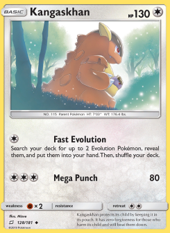 Kangaskhan - pokemon TCG Card
