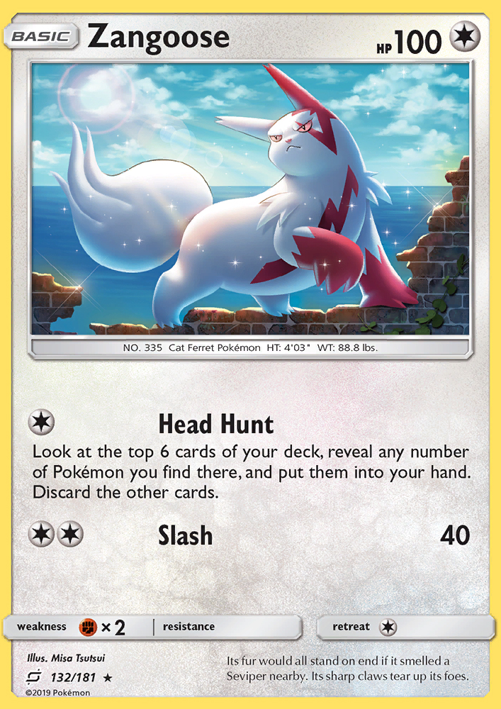 Zangoose - Pokémon TCG Card