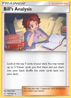 Bill’s Analysis - pokemon TCG Card