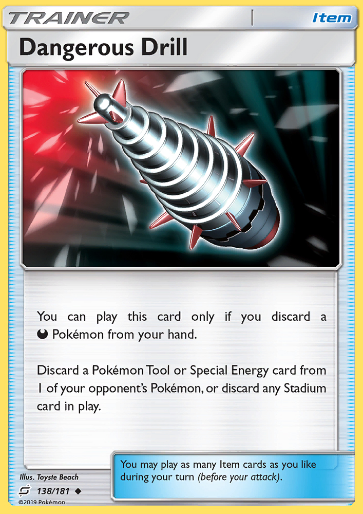 Dangerous Drill - Pokémon TCG Card