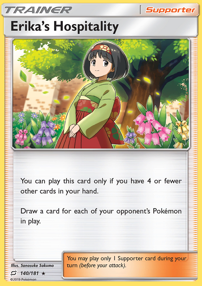 Erika’s Hospitality - Pokémon TCG Card