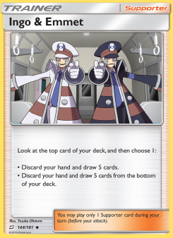 Ingo & Emmet - pokemon TCG Card