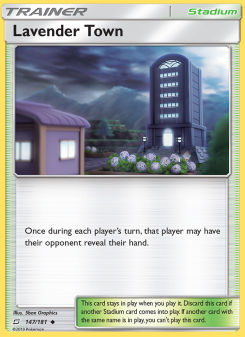 Lavender Town - pokemon TCG Card