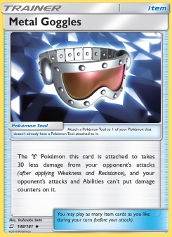 Metal Goggles - pokemon TCG Card