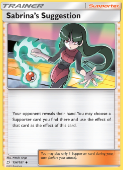 Sabrina’s Suggestion - pokemon TCG Card