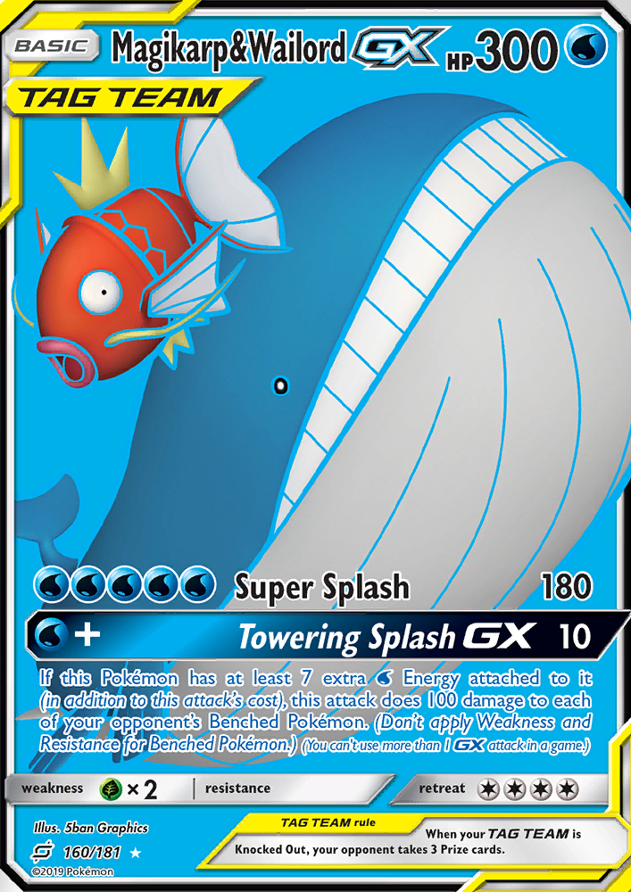 Magikarp & Wailord GX - Pokémon TCG Card