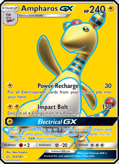 Ampharos GX - pokemon TCG Card