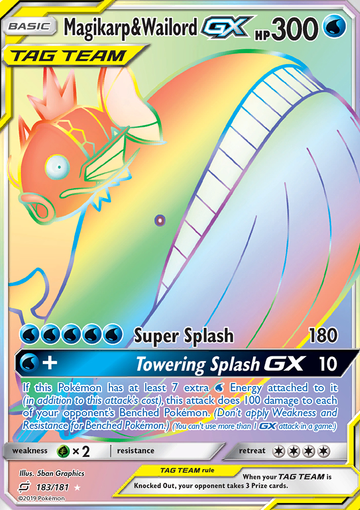 Magikarp & Wailord GX - Pokémon TCG Card
