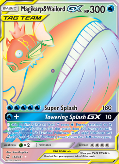 Magikarp & Wailord GX - pokemon TCG Card