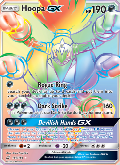 Hoopa GX - pokemon TCG Card