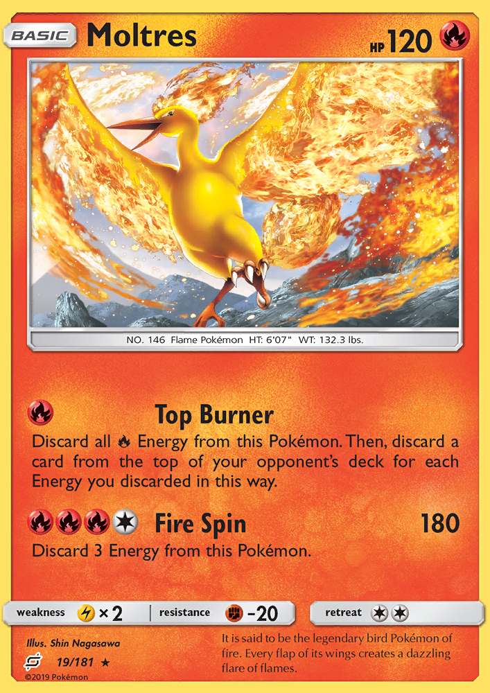 Moltres - Pokémon TCG Card