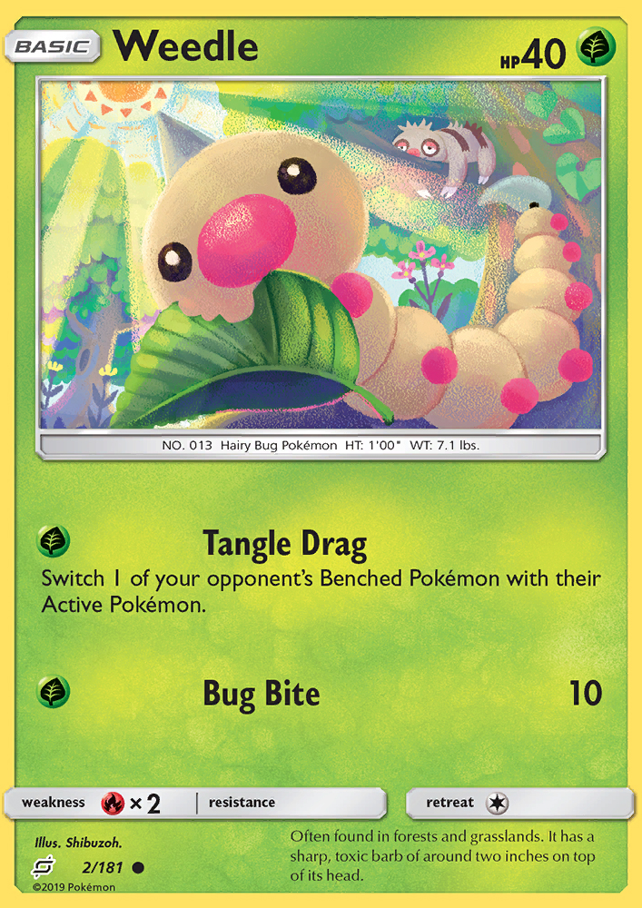 Weedle - Pokémon TCG Card