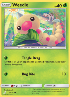 Weedle - pokemon TCG Card