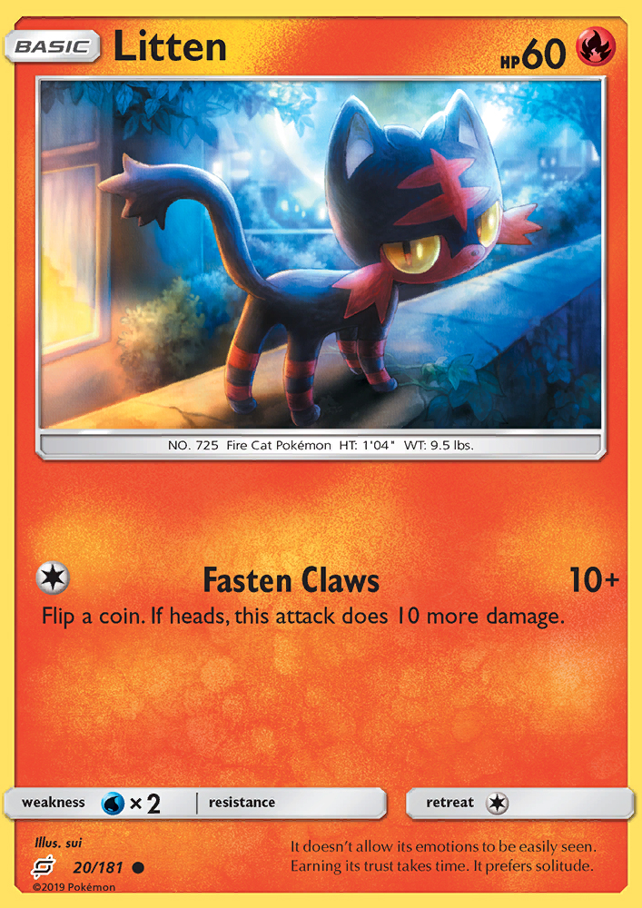 Litten - Pokémon TCG Card