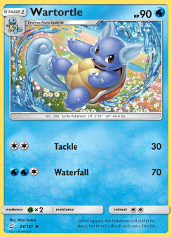 Wartortle - pokemon TCG Card
