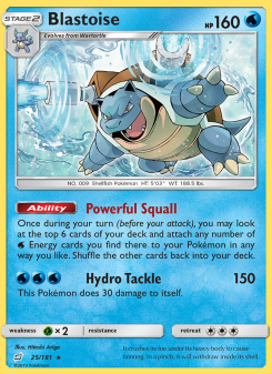 Blastoise - pokemon TCG Card
