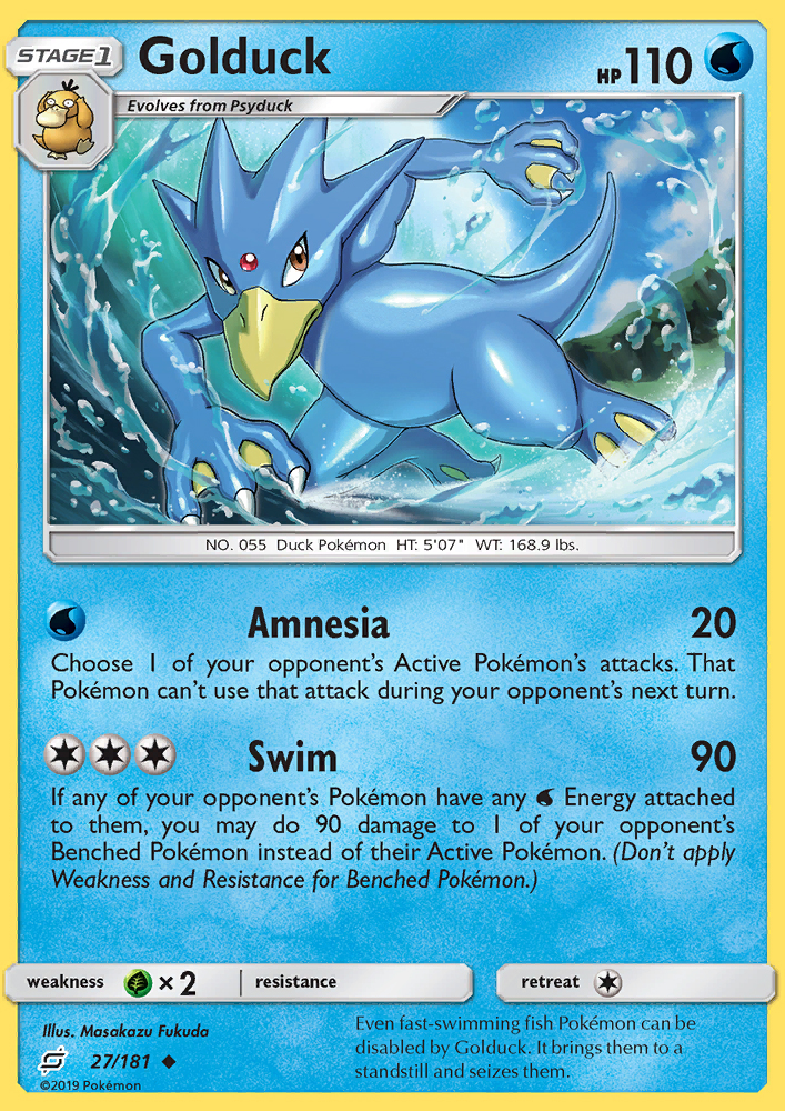 Golduck - Pokémon TCG Card