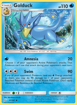 Golduck - pokemon TCG Card