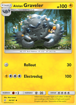 Alolan Graveler - pokemon TCG Card