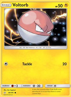 Voltorb - pokemon TCG Card