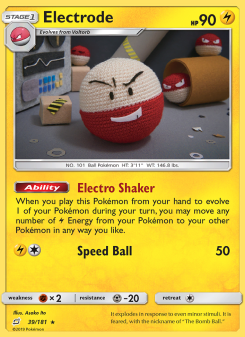 Electrode - pokemon TCG Card