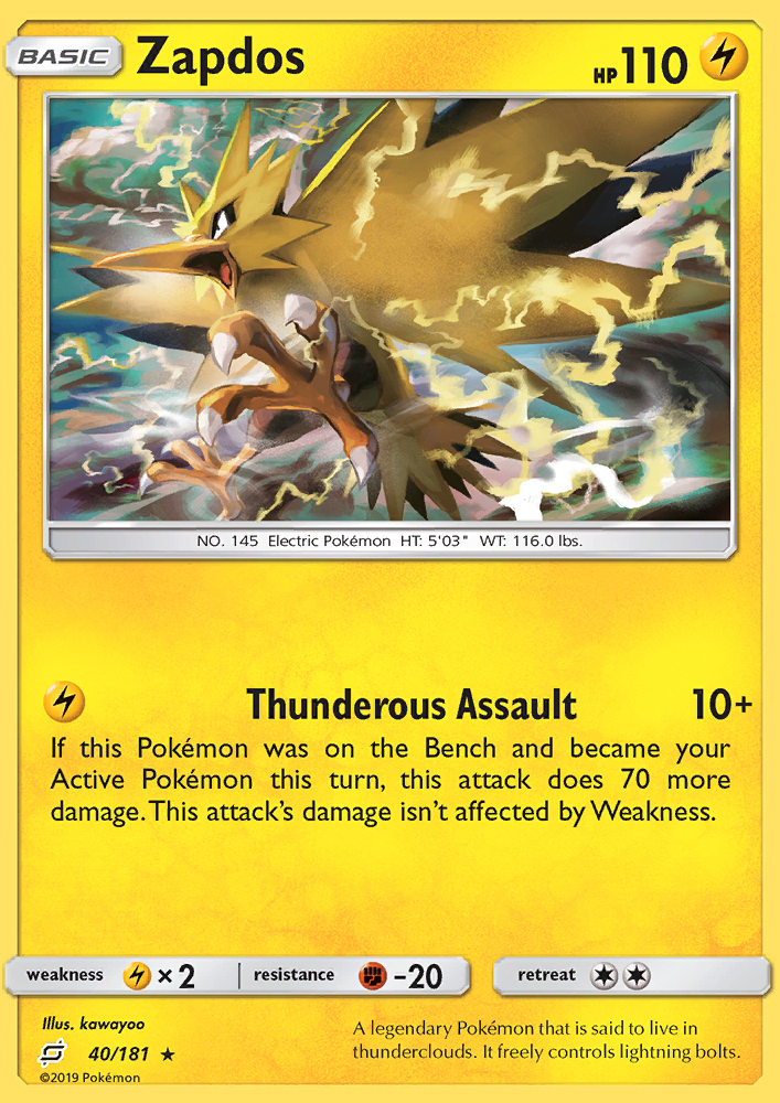 Zapdos - Pokémon TCG Card