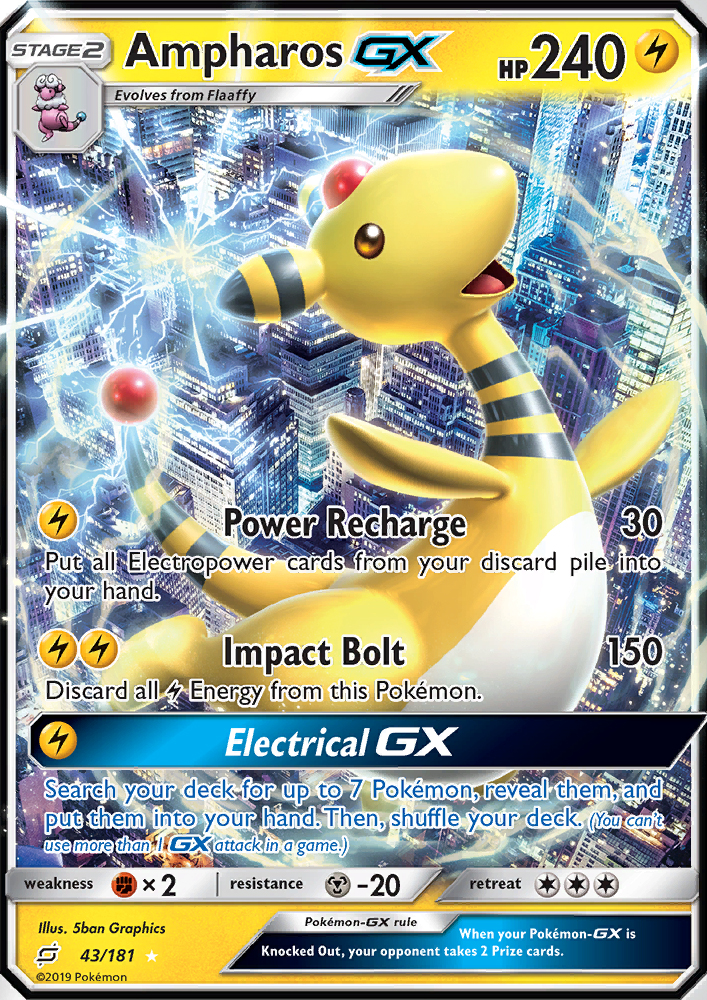 Ampharos GX - Pokémon TCG Card