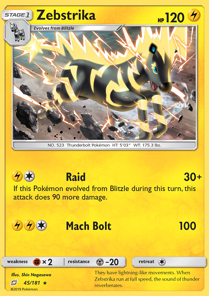 Zebstrika - Pokémon TCG Card