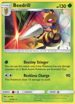 Beedrill - pokemon TCG Card