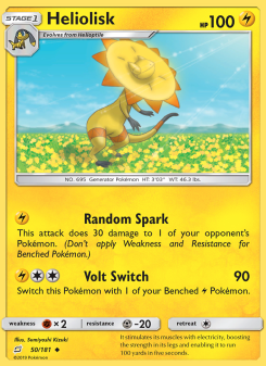 Heliolisk - pokemon TCG Card