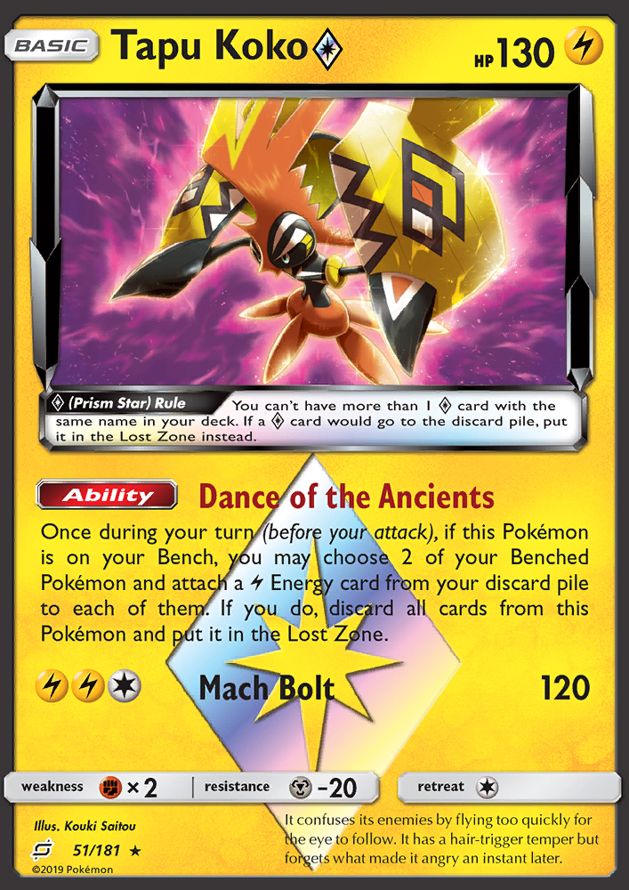 Tapu Koko ◇ - Pokémon TCG Card