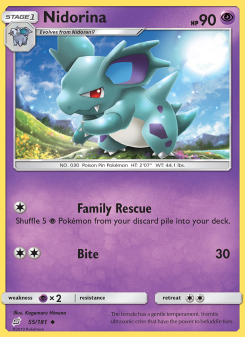 Nidorina - pokemon TCG Card
