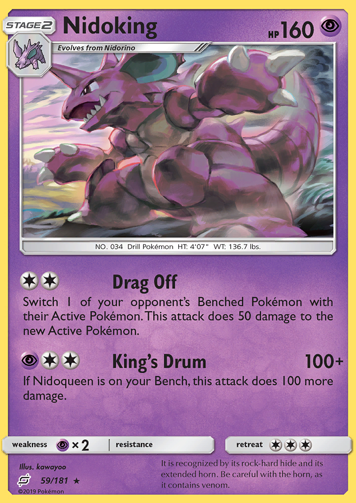 Nidoking - Pokémon TCG Card