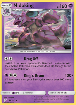 Nidoking - pokemon TCG Card