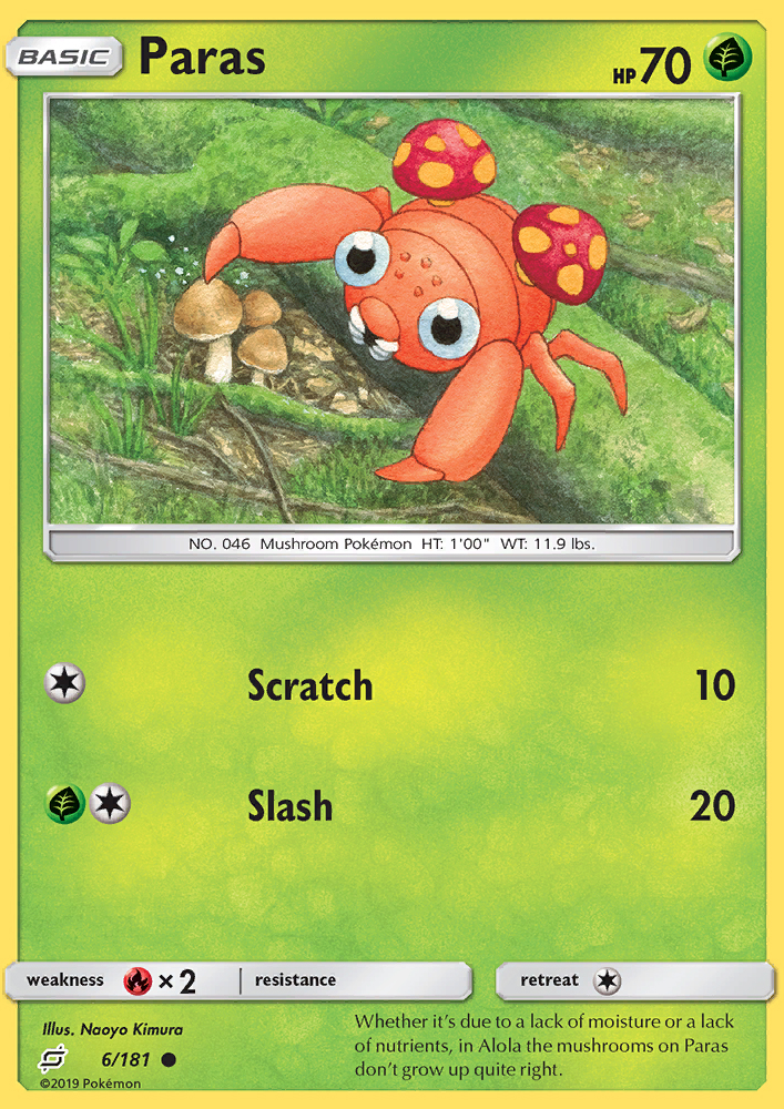 Paras - Pokémon TCG Card