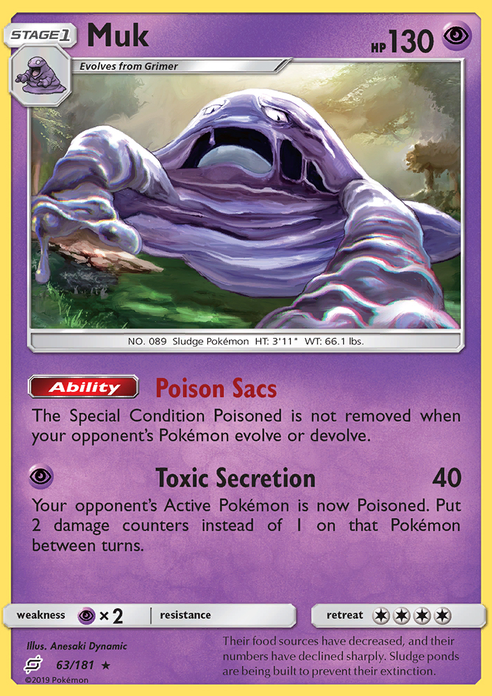 Muk - Pokémon TCG Card