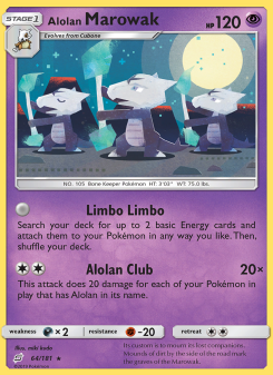 Alolan Marowak - pokemon TCG Card